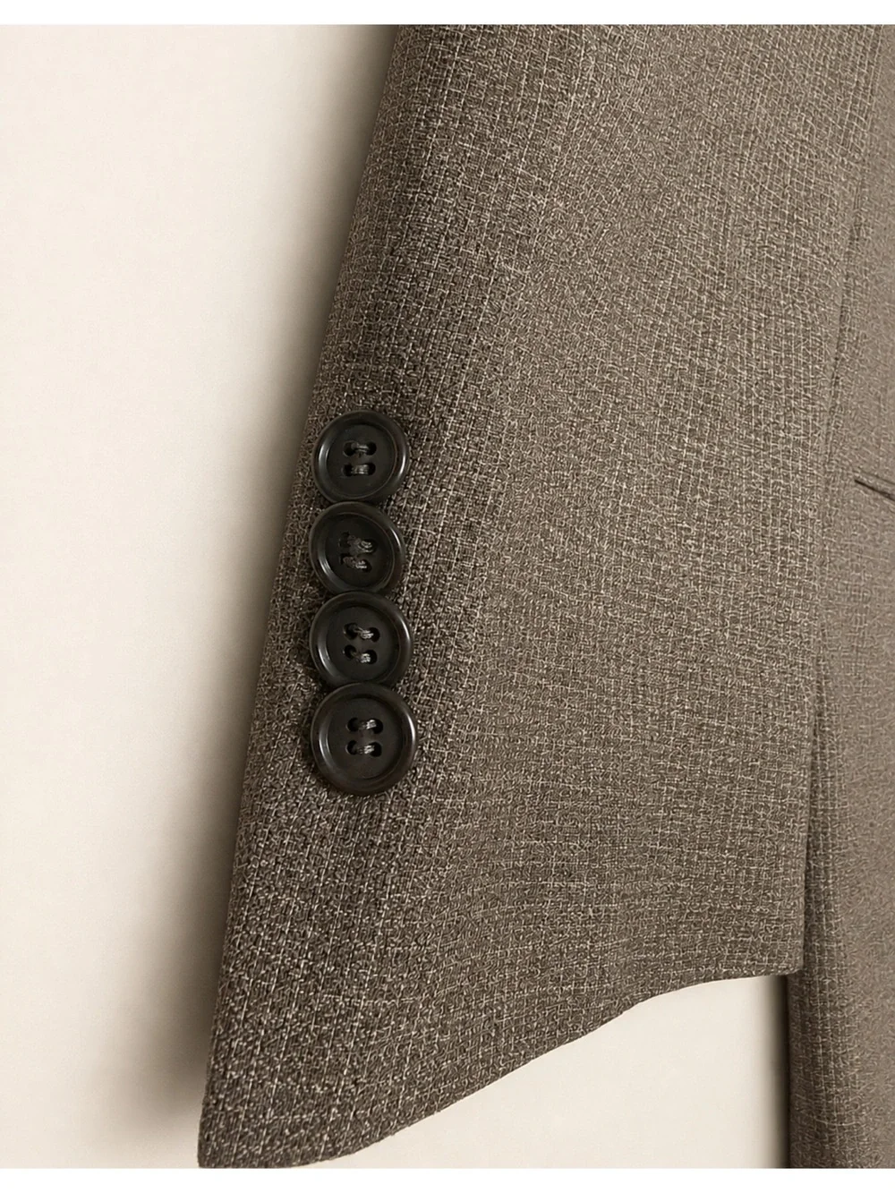 Stanley Blacker Couture Men’s Suit Jacket – Brown/Gray Textured Blazer